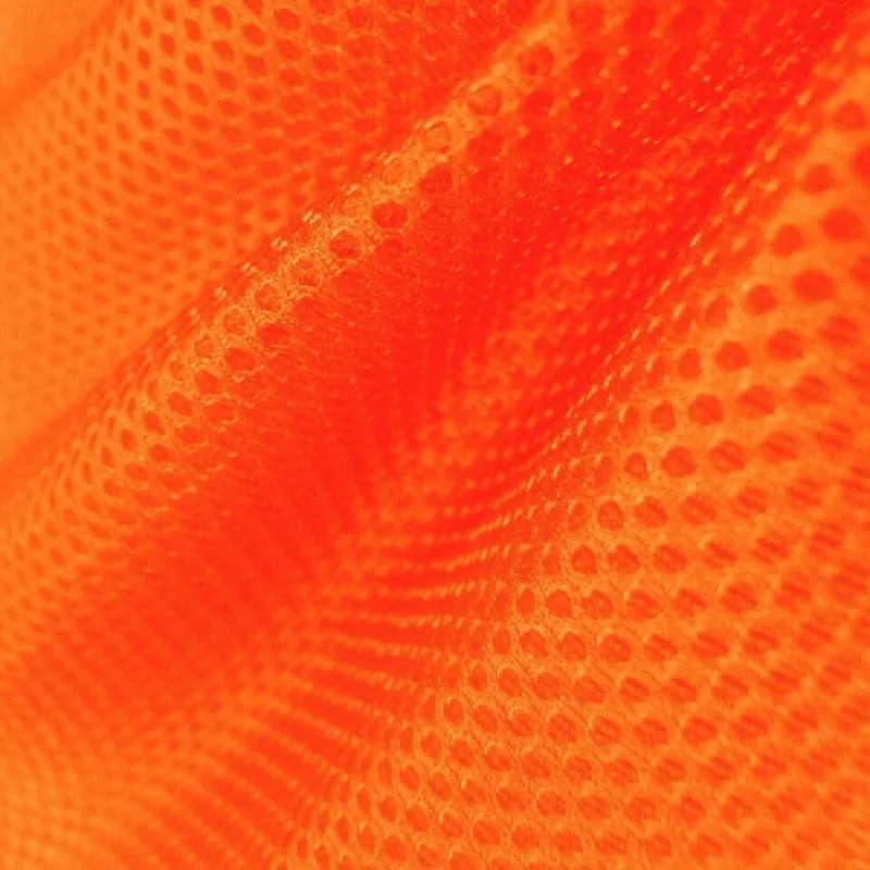 3D Mesh wattiert neon orange Stück 50x70cm Neue Kollektion