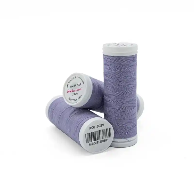 Bestseller Faden Ariadna TALIA 120 Farbe 8025 hell graulila 200m