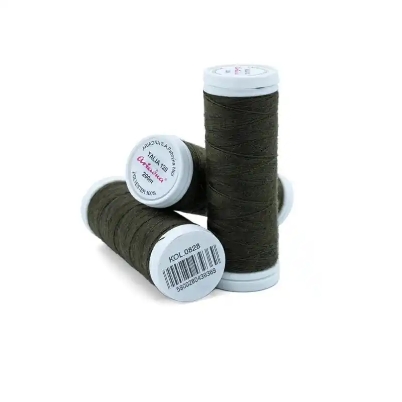 Bestpreis Faden Ariadna TALIA 120 Farbe 0828 dunkelgrün 200m