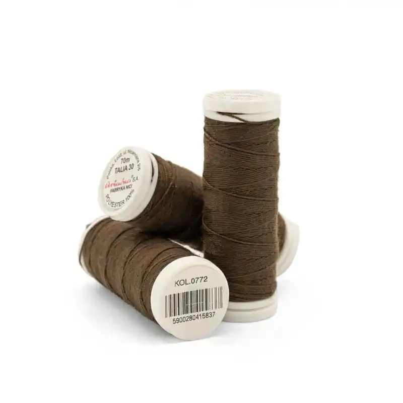 Bestpreis Faden Ariadna TALIA 30 Farbe 0772 schokoladenbraun 70m