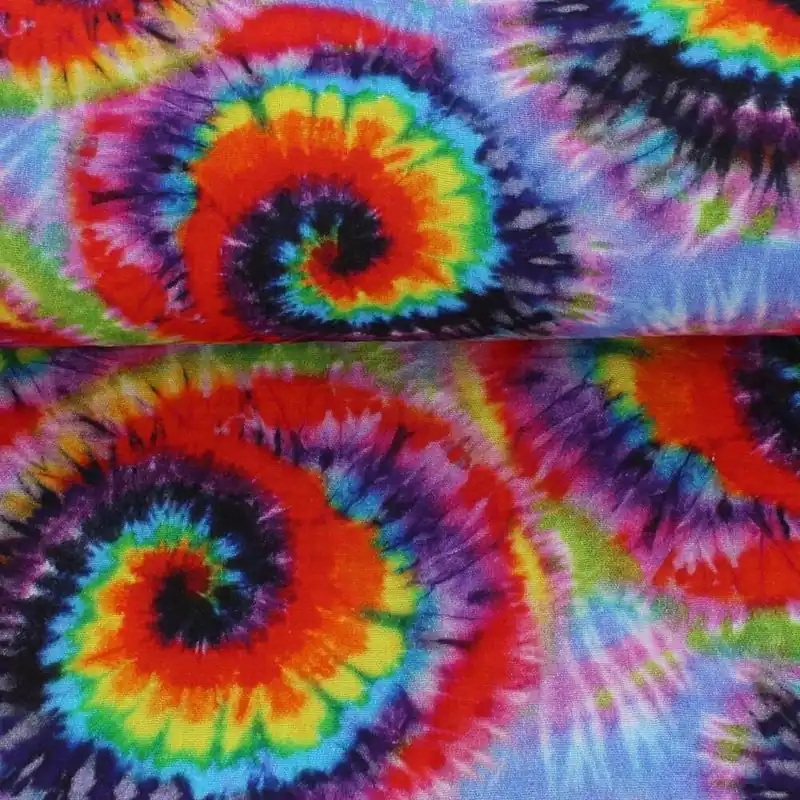 Sichere Zahlung Musselin Mousselin Tie-Dye Rainbow