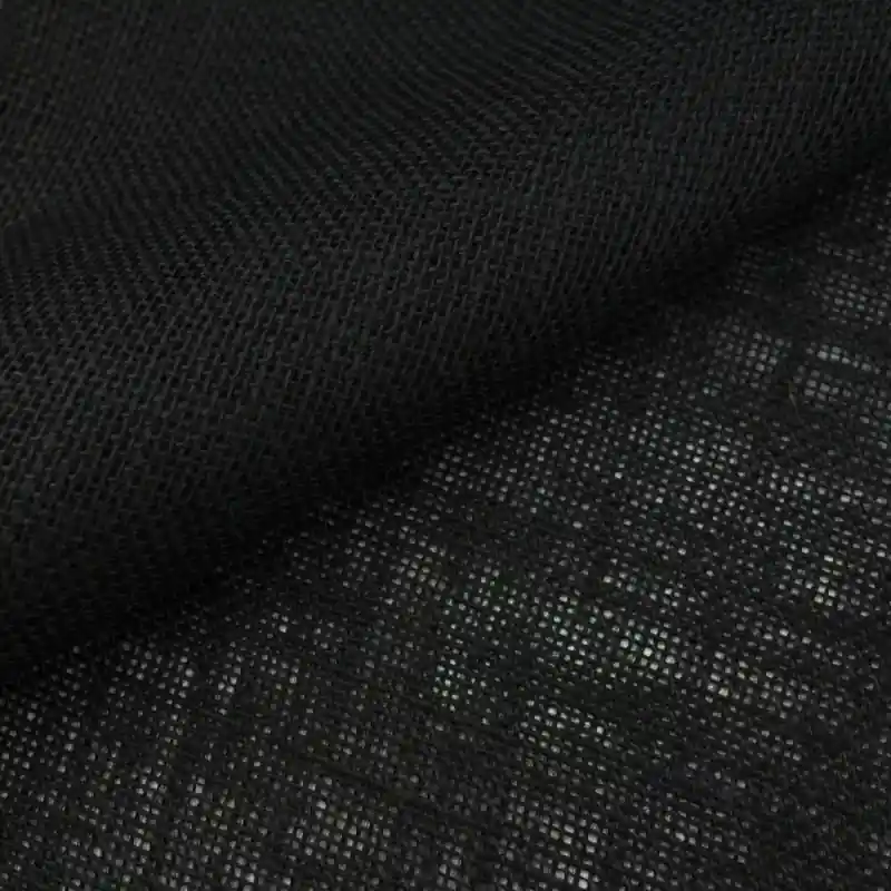 Zertifiziert Dekostoff Jute schwarz