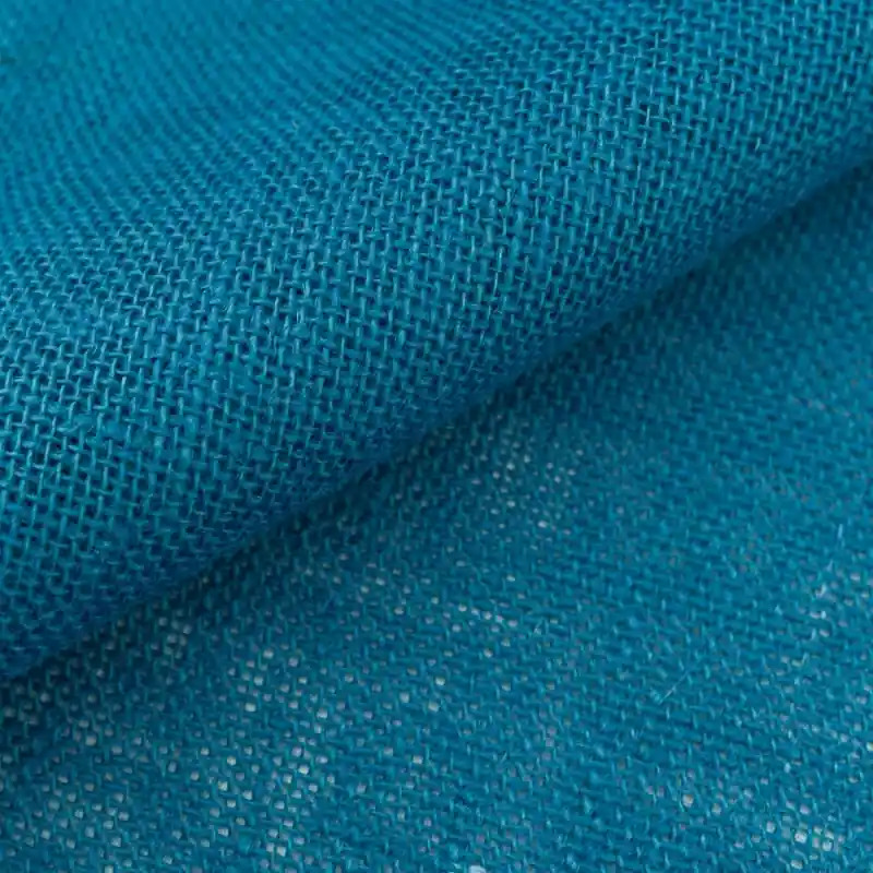 Dekostoff Jute blau Sichere Zahlung