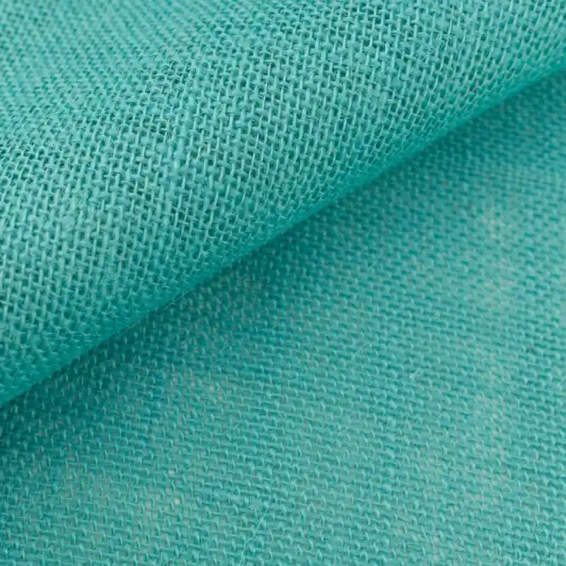 Ausverkauf Dekostoff Jute türkis