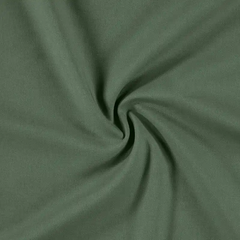 100 % Bio-Baumwollcanvas, staubiges Flaschengrün Direktkauf