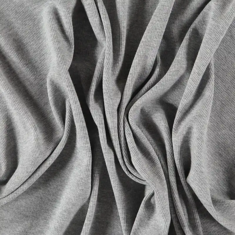 2x2 Rippstoff mit Baumwolle, hell grau-armygrün Original