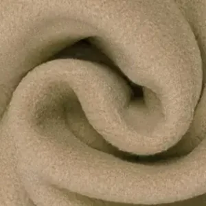 Rabatt Polar Fleece Stoff Dunkel Beige