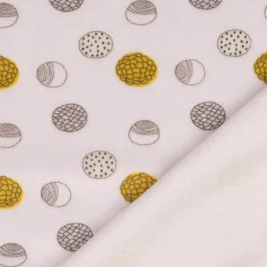 ✂ Little Darling ✂ Nicky WEIß mit Kugeln GRAU SENF Kracherpreis