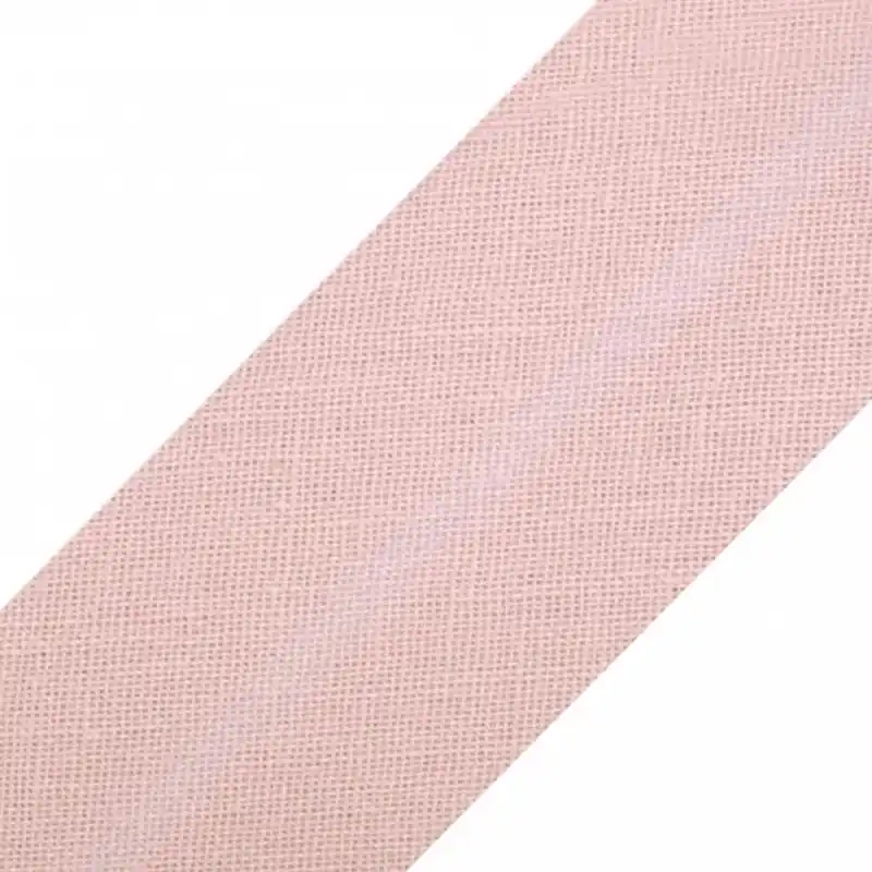 1 Meter Schrägband Meterware uni Rosa Zertifiziert