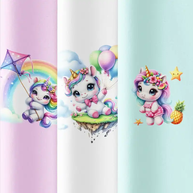 3er Set Panele (Einhorn) Jersey Gleich Bestellen