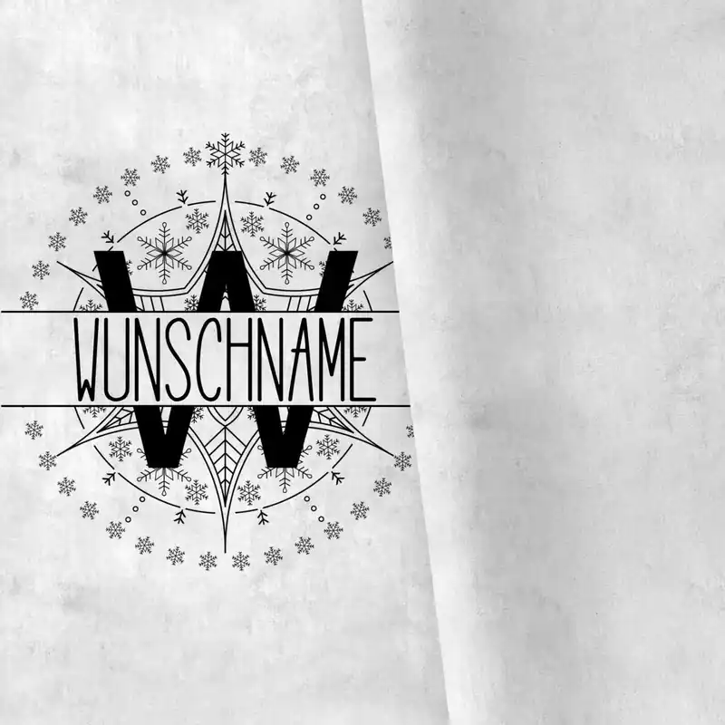 (XL) PANEL inkl. Kombistoff Wunschname "Eisblume", Jersey Meistverkauft