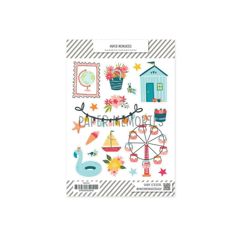 Aktuell Summer Memories Clear Shape Stickers