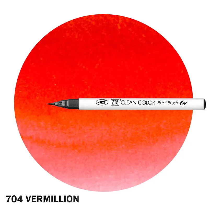 ZIG Clean Color Real Brush Marker Vermillion Neu Im Sortiment