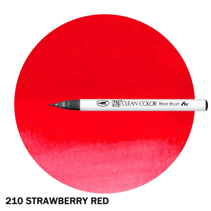 ZIG Clean Color Real Brush Marker Strawberry Red Markenware