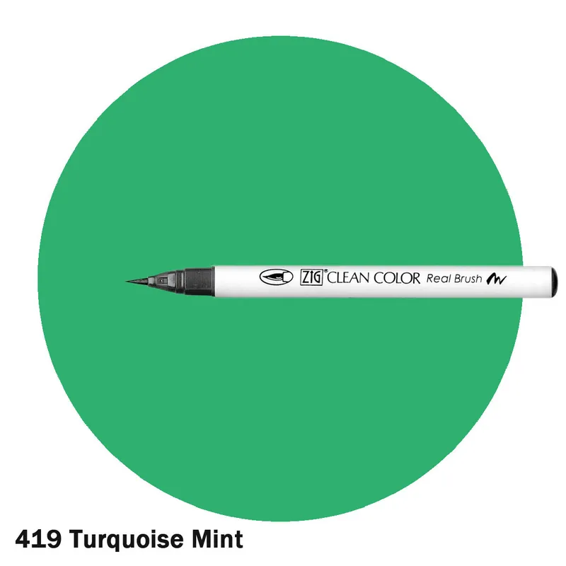 ZIG Clean Color Real Brush Marker Turquoise Mint Online Kaufen