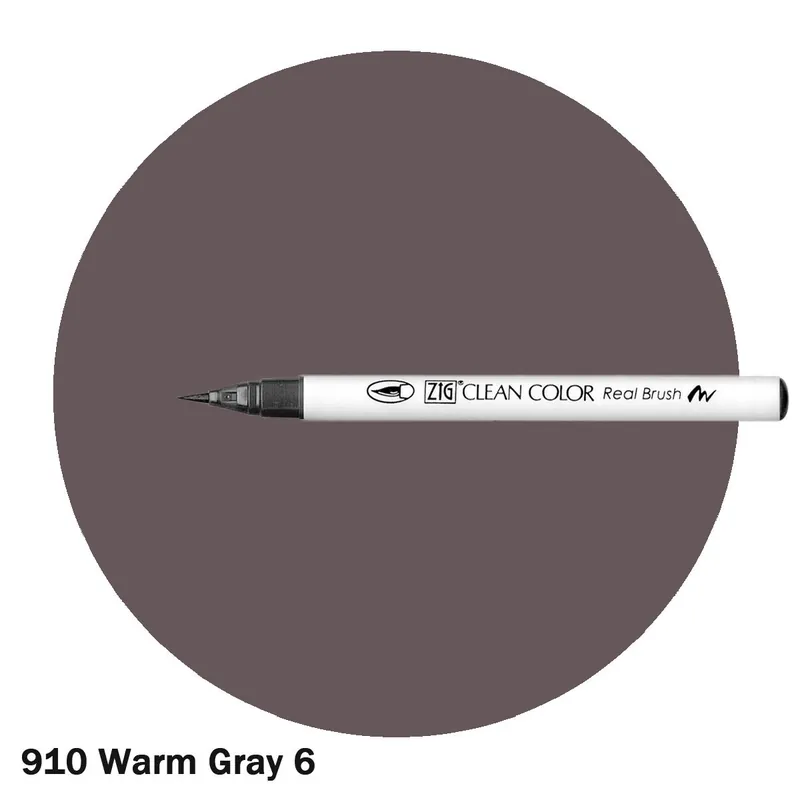 ZIG Clean Color Real Brush Marker Warm Gray 6 Sichere Zahlung