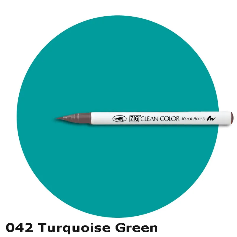 ZIG Clean Color Real Brush Marker Turquoise Green Mega-Angebot