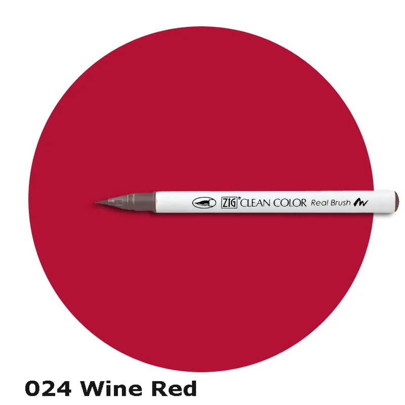 ZIG Clean Color Real Brush Marker Wine Red Heißes Angebot
